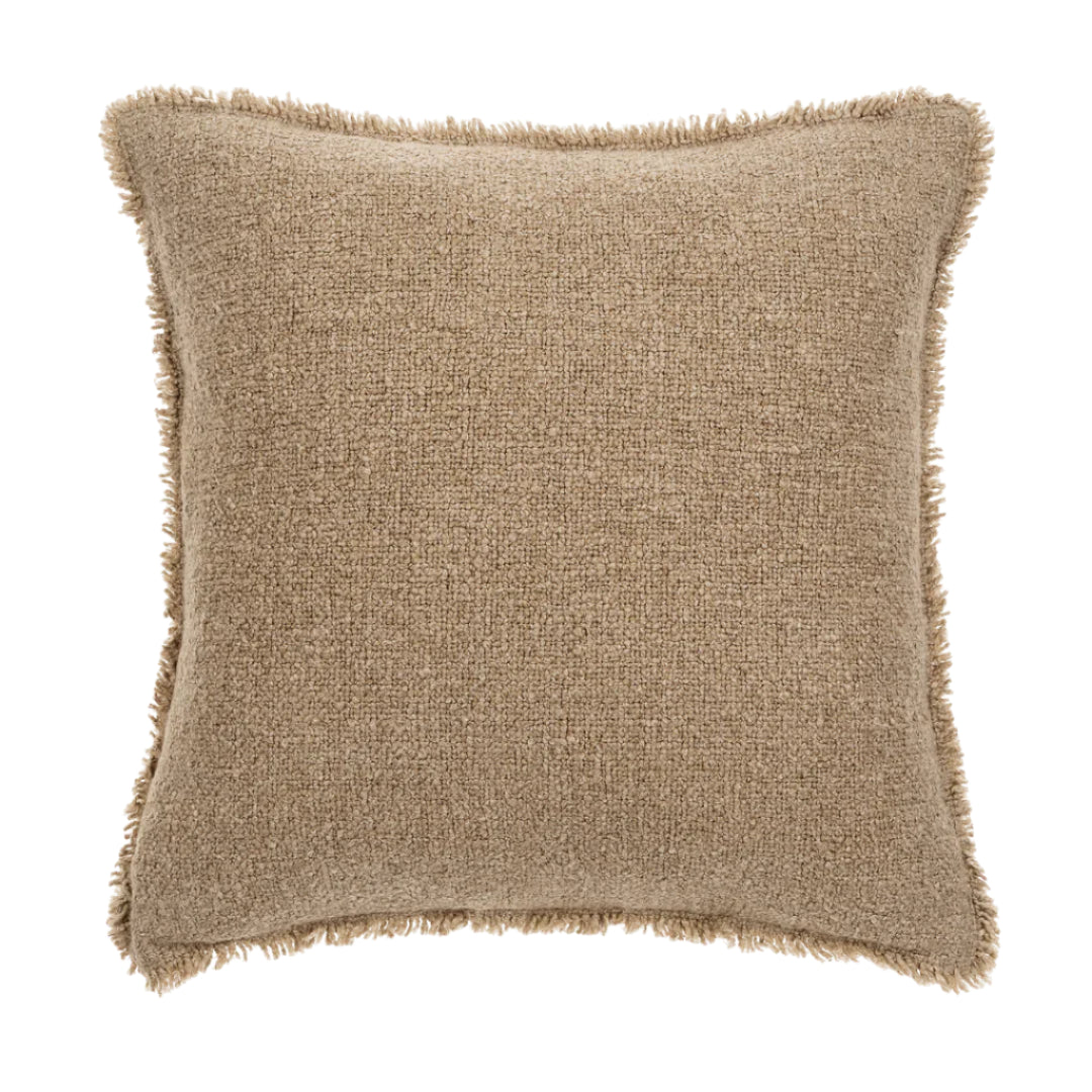 Fringed Boucle Pillow