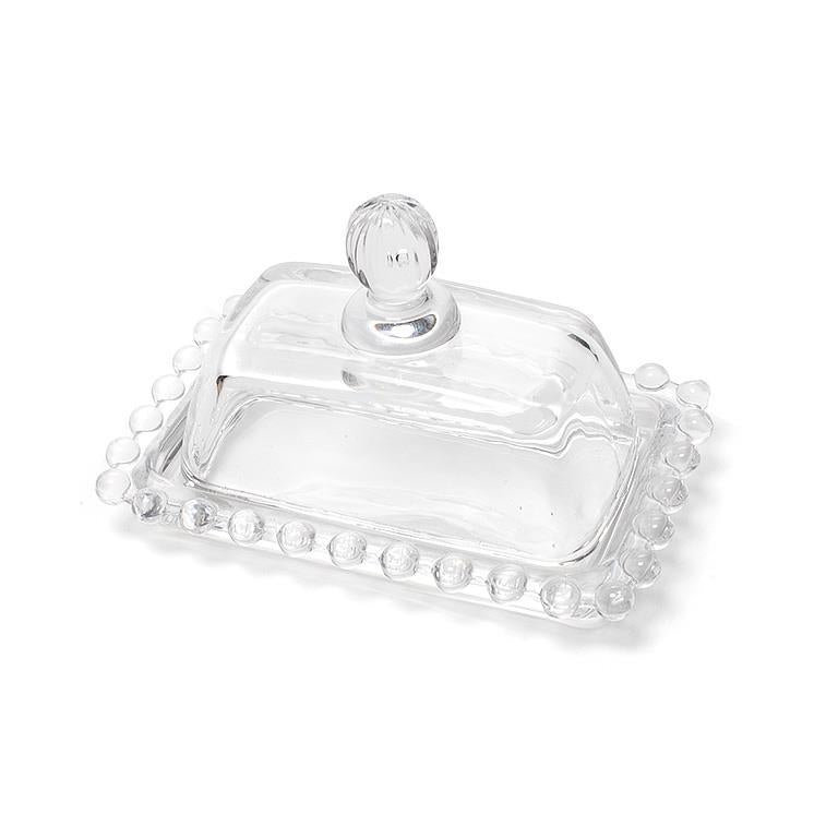 Mini Glass Butter Dish