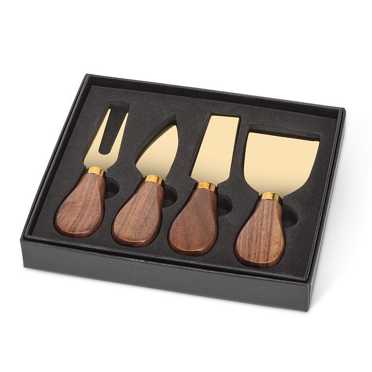 Wooden Handle Cheese Knife Set