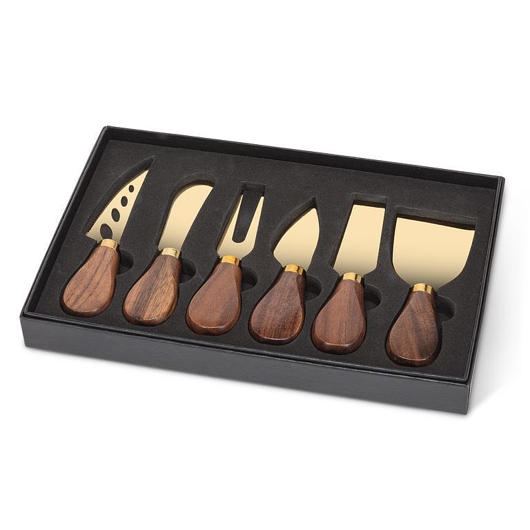 Wooden Handle Cheese Knife Set