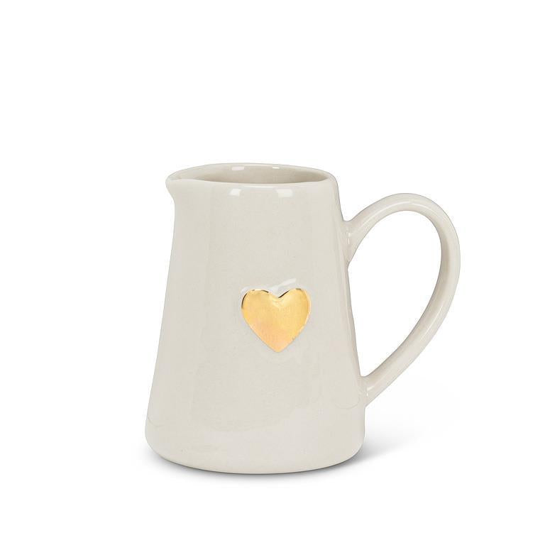 Gold Heart Mini Jug