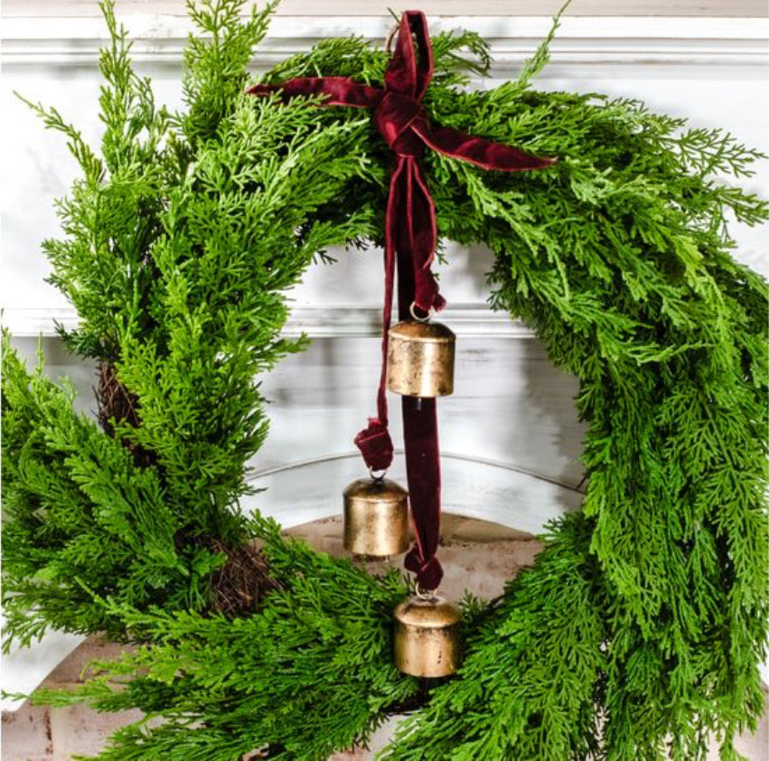 Maroon Velvet Bell Hanger