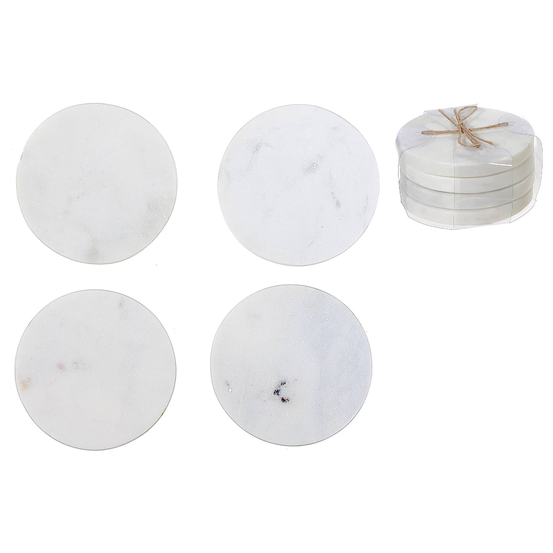 Marble Round Coaster Set