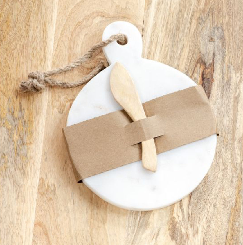 Round Marble Serving Board
