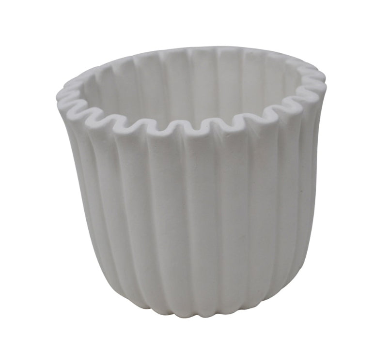 Fluted Round Pot