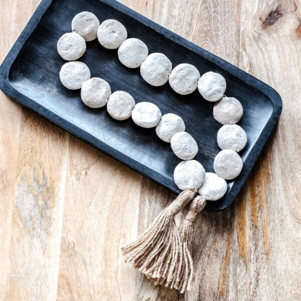 Washed White Beads