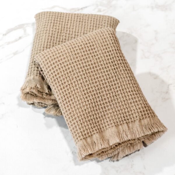 Waffle Fringe Towels