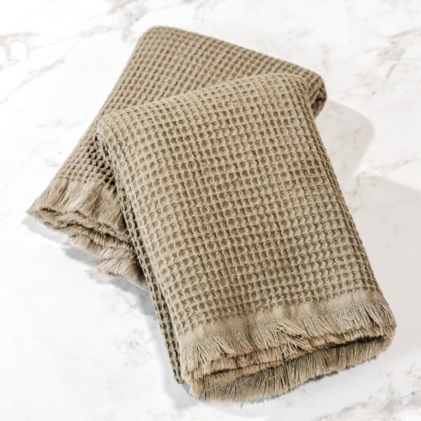 Waffle Fringe Towels
