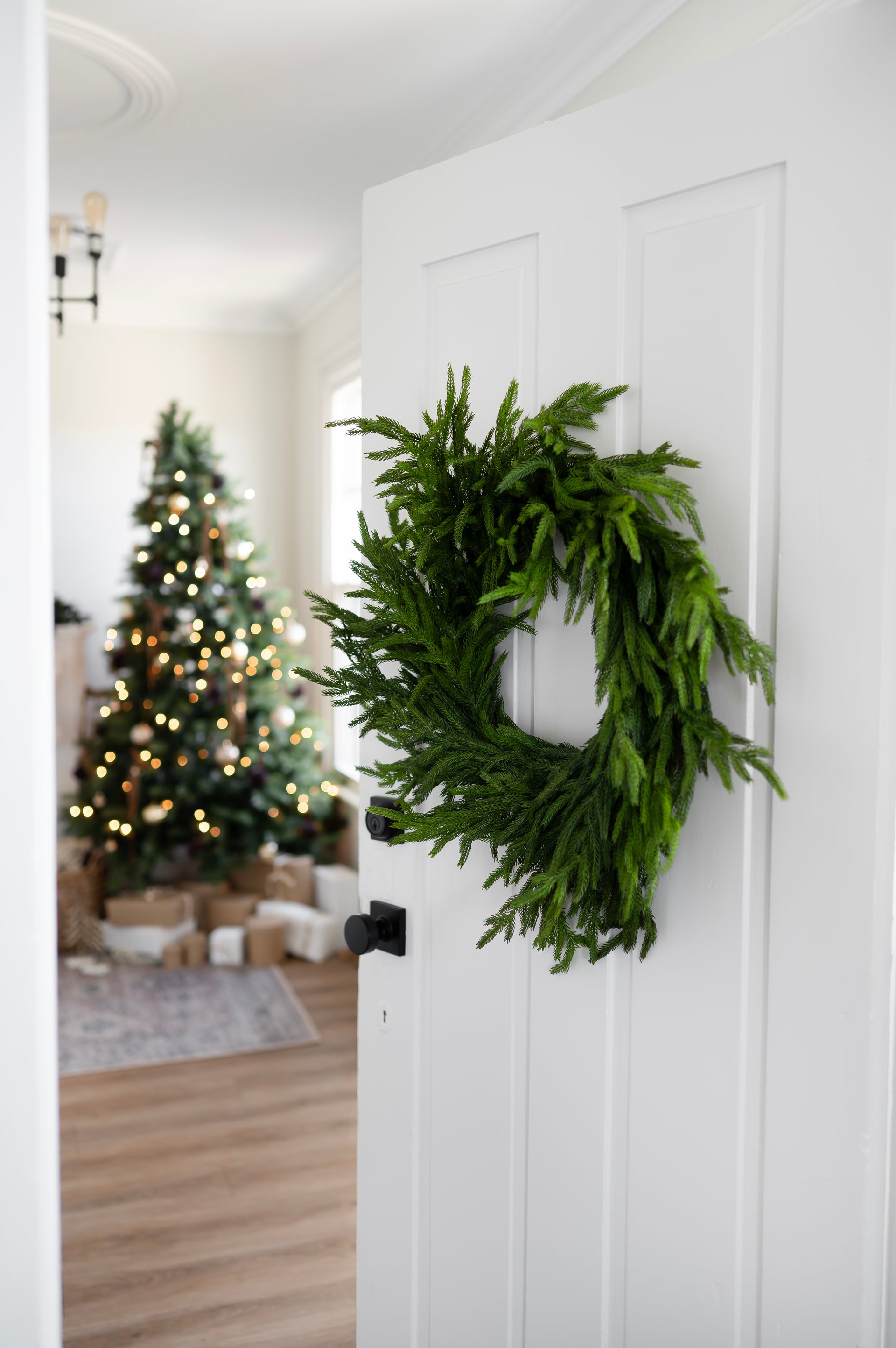 Real Touch Norfolk Pine Wreath