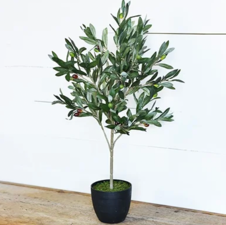 Faux Olive Tree with Pot