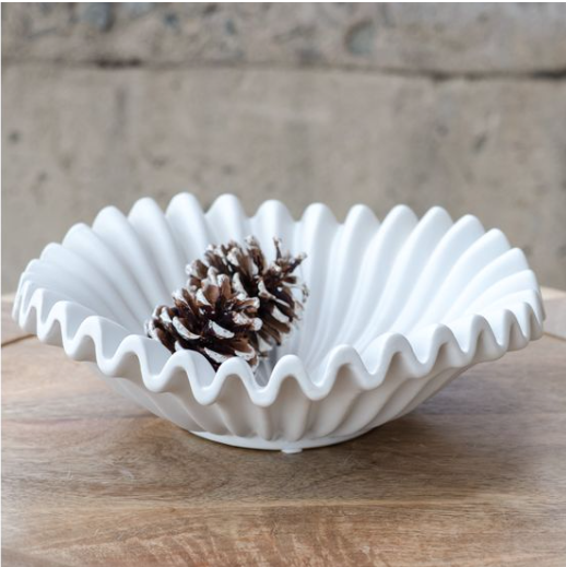White Deco Dish