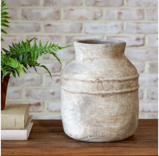 Antique Taupe Vase