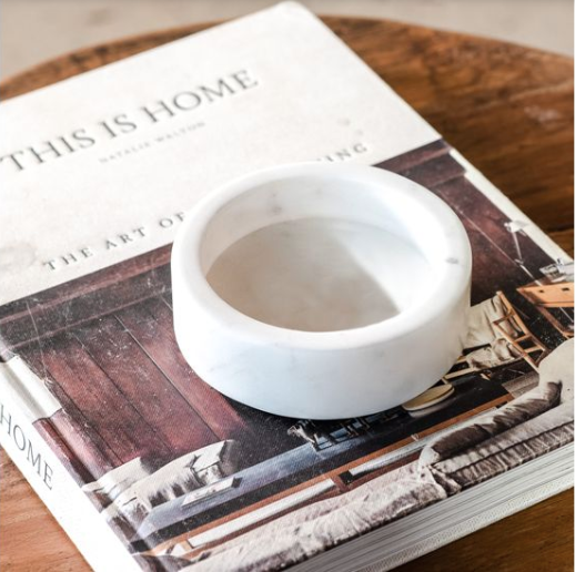 White Round Marble Tray