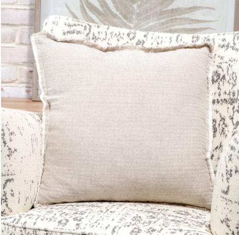 Beige Cotton Pillow