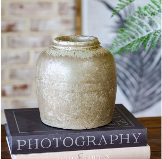 Rustic Green Vase