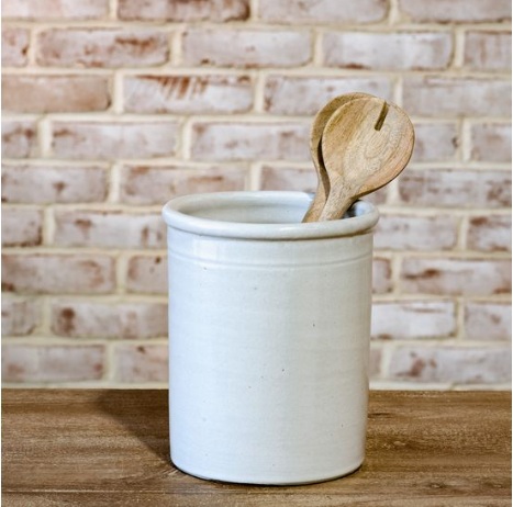 White Canister Vase