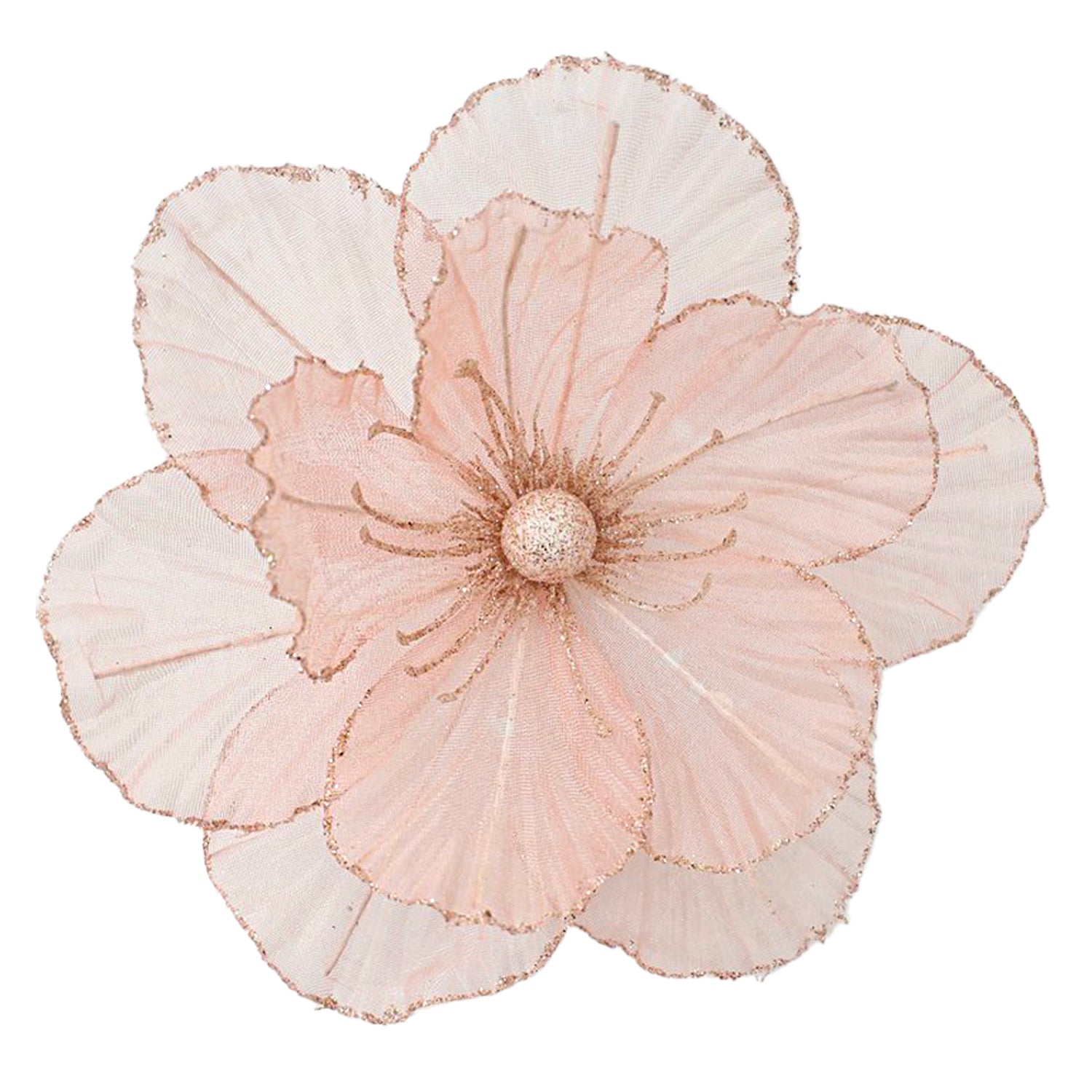 Pink Magnolia Clip-On Ornament