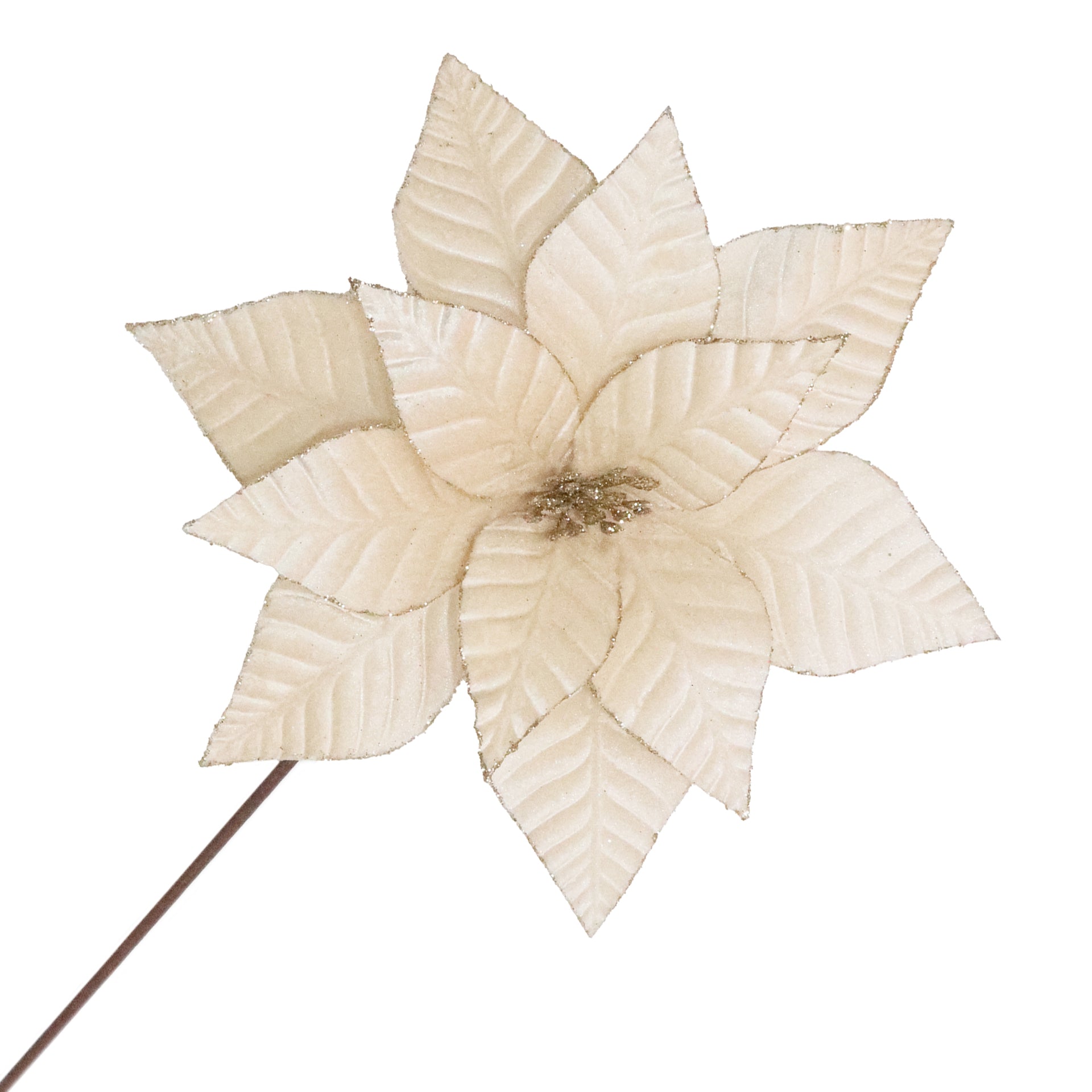 Champagne Poinsettia Stem