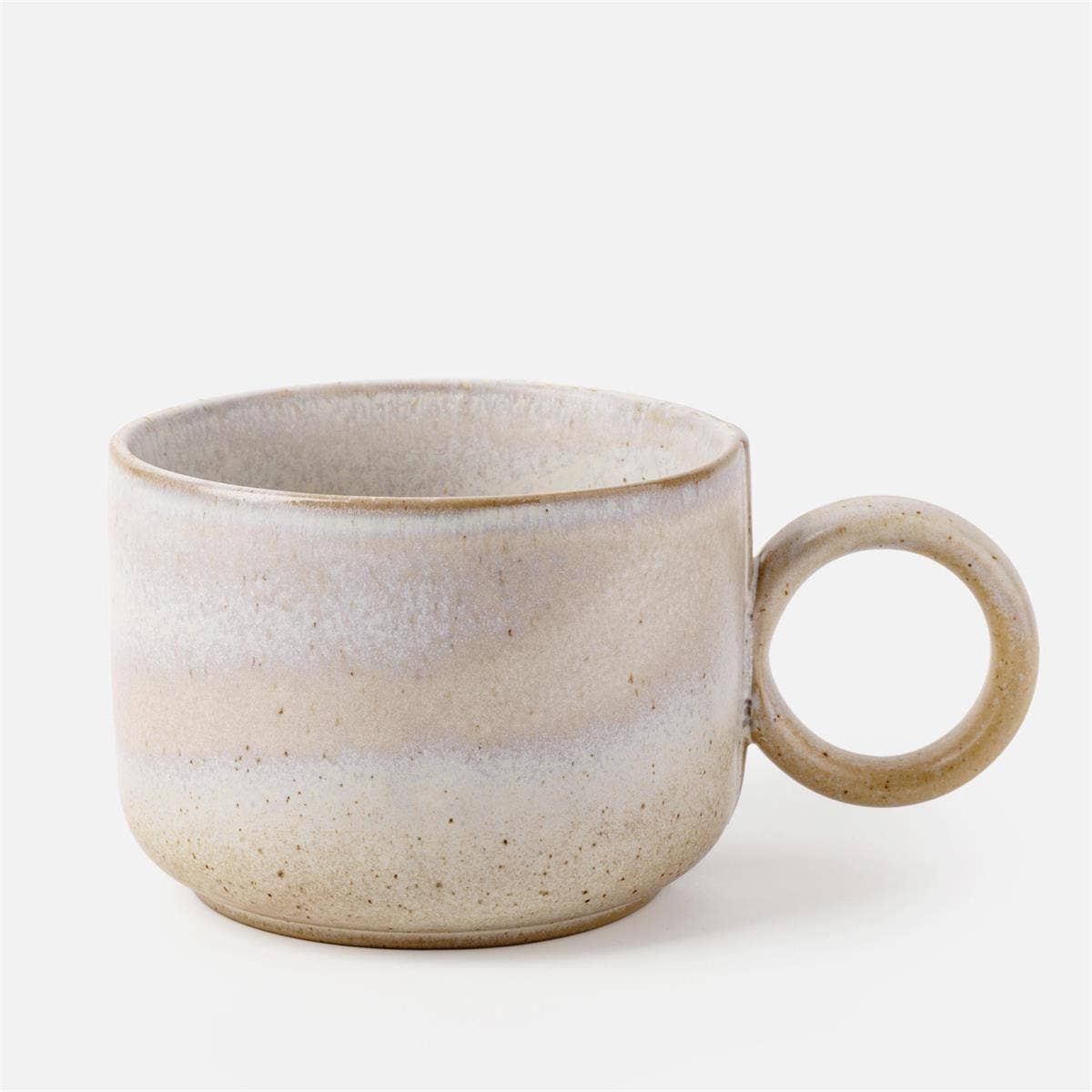 Reactive Glaze Ceramic Handled Mug
