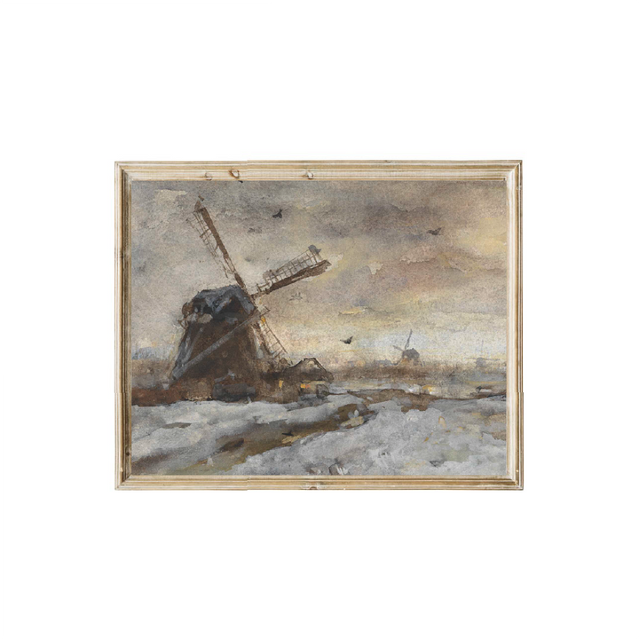 Vintage farmhouse winter decor