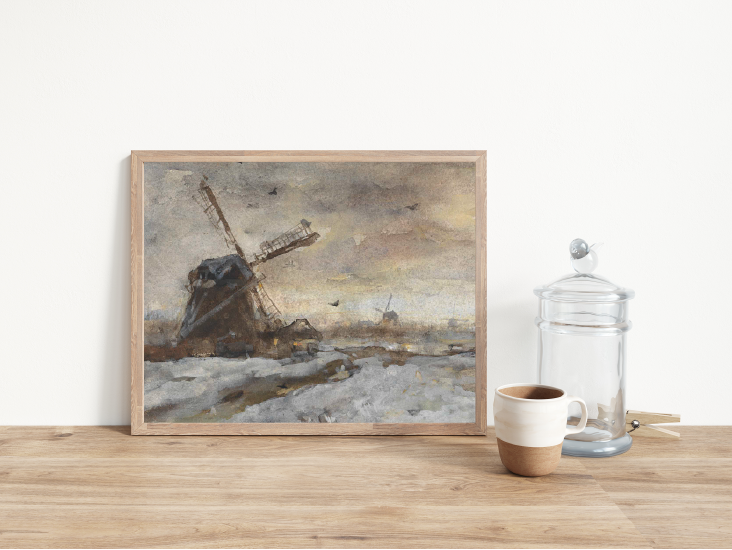 farmhouse, vintage print, vintage art, digital art, digital print, digital download, art print, gallery wall