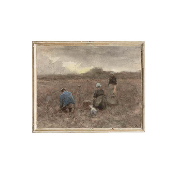 farmhouse, vintage print, vintage art, digital art, digital print, digital download, art print, gallery wall