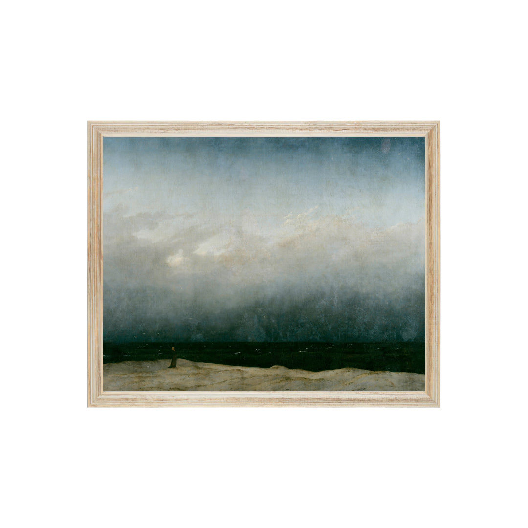 Vintage art print with fog