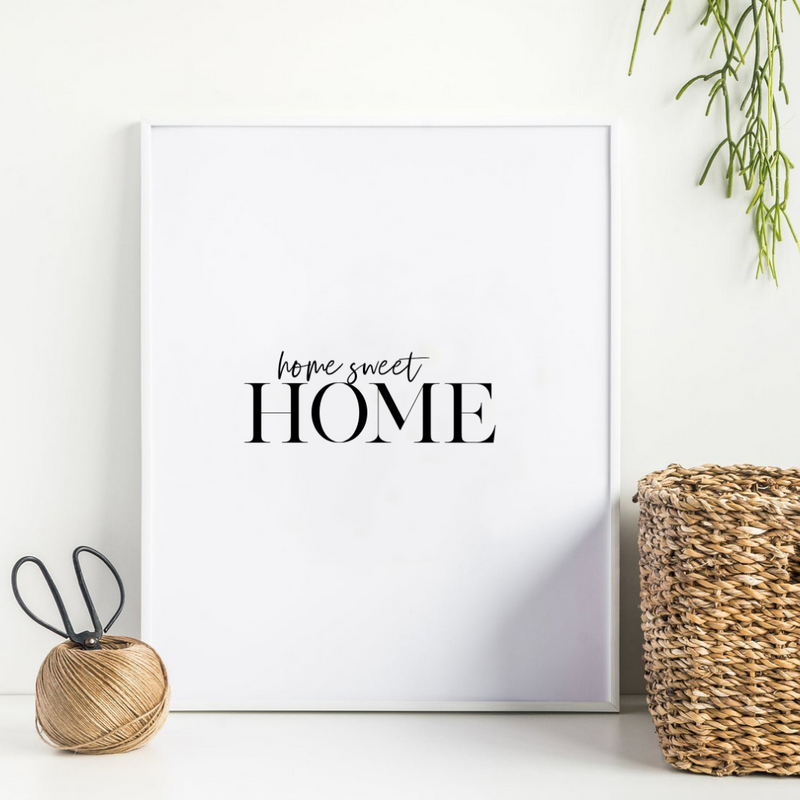 Home Sweet Home Print – PINK LEMON DECOR
