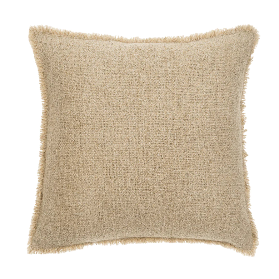 Fringed Boucle Pillow