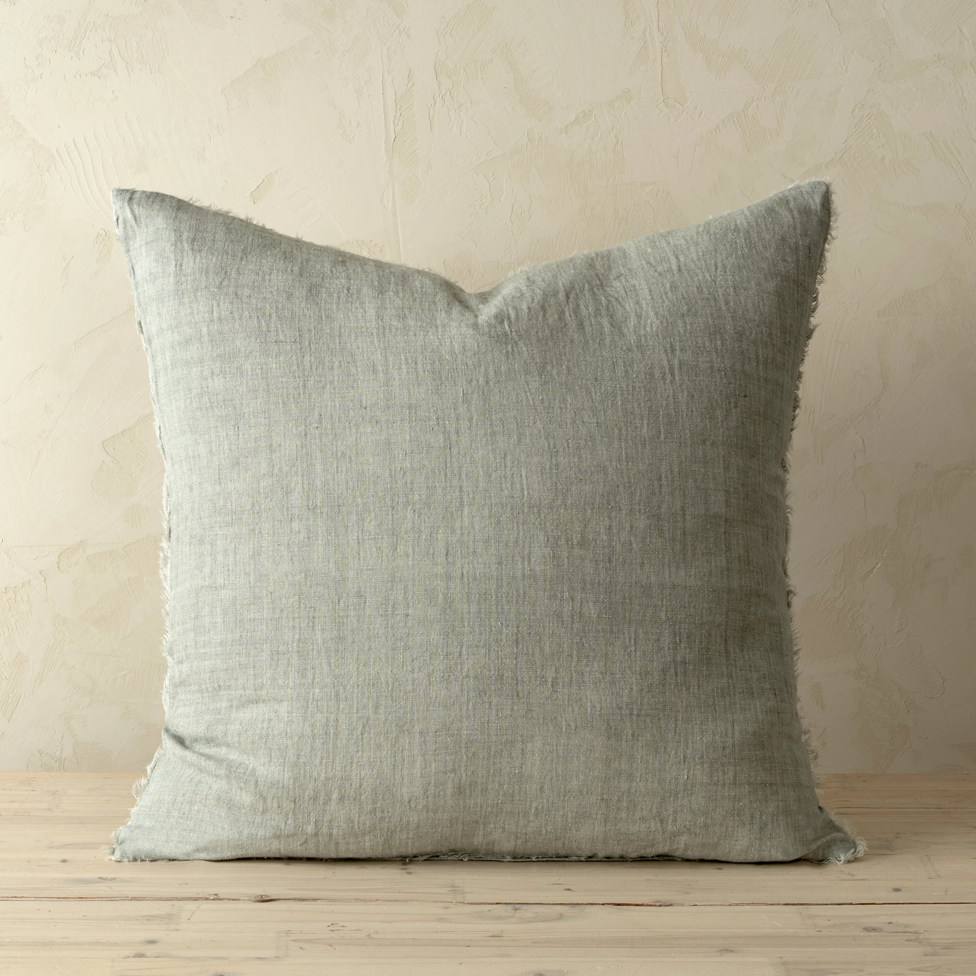 Grey Lina Linen Pillow