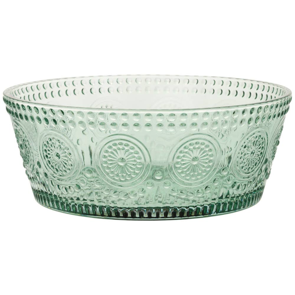 Sage Glass Bowl- Lrg