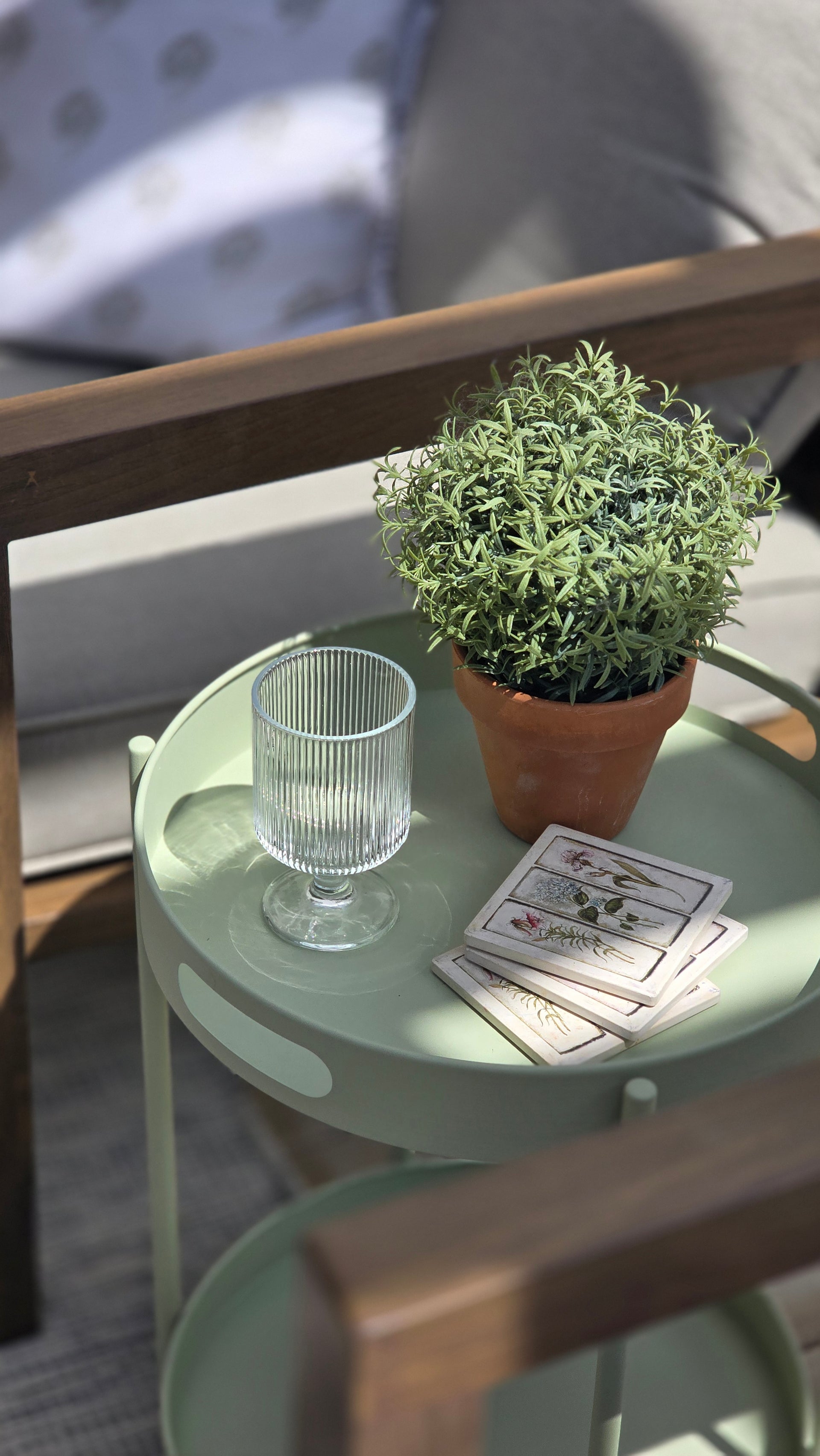 Green Accent Table