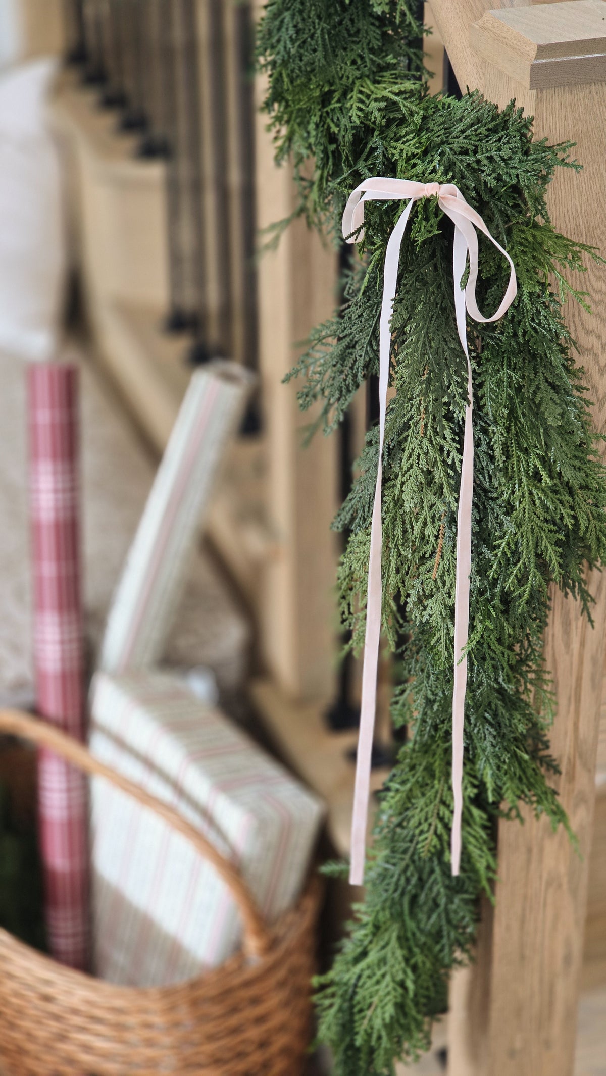Real Touch Cedar Garland 6ft