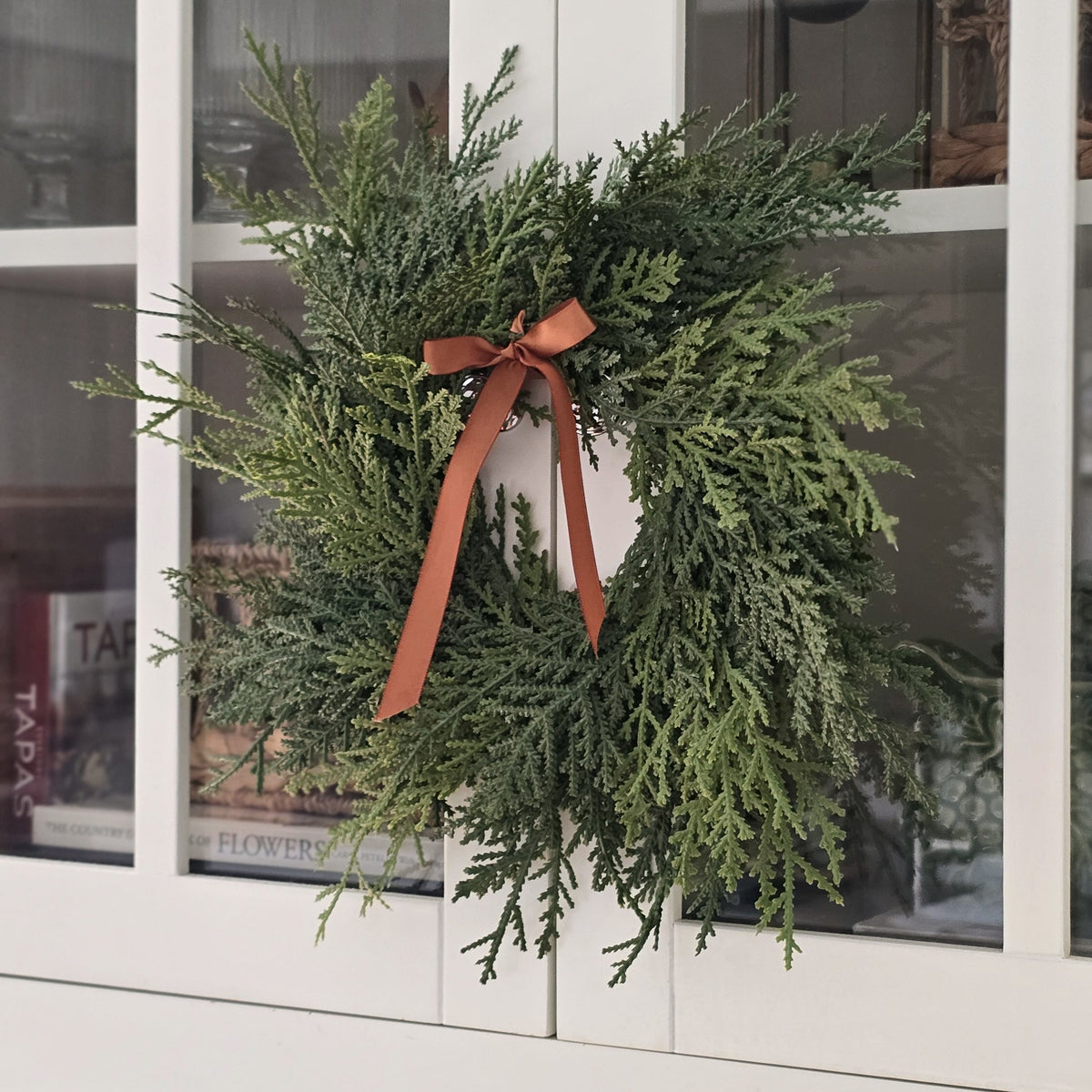 Real Touch Cedar Mini Wreath