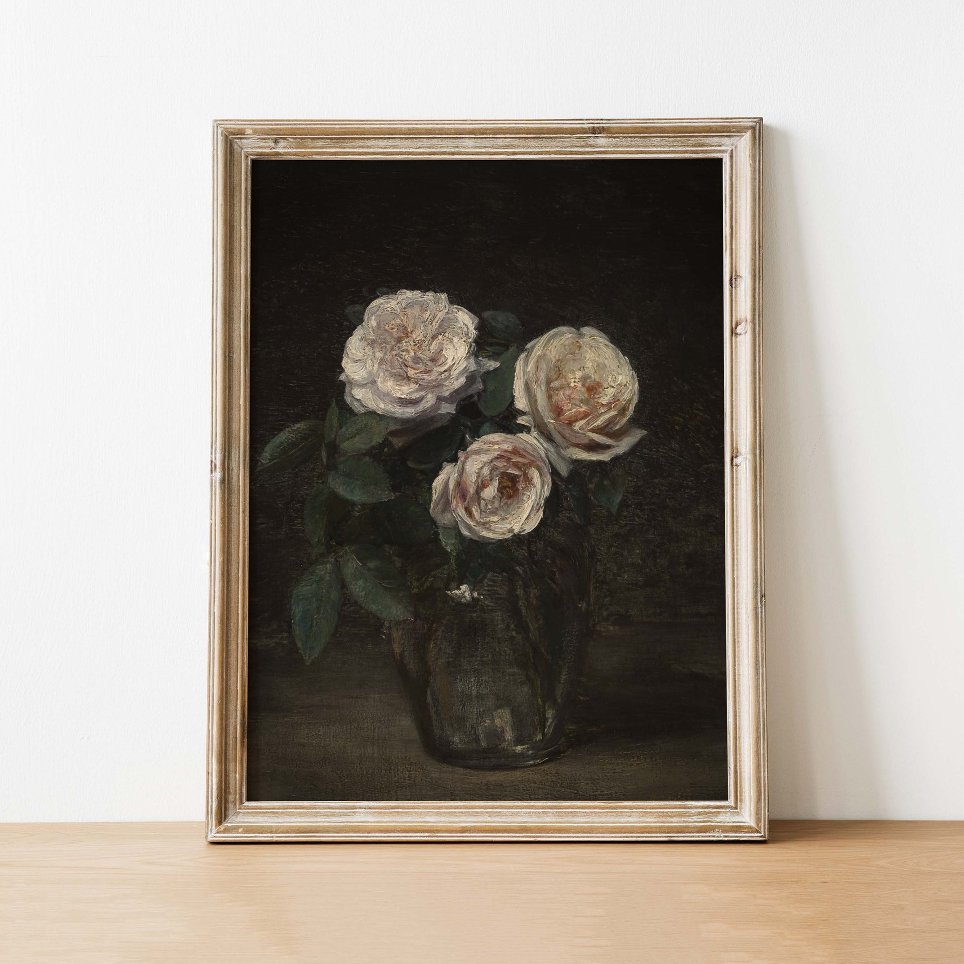 Moody Bouquet Vintage Art Print