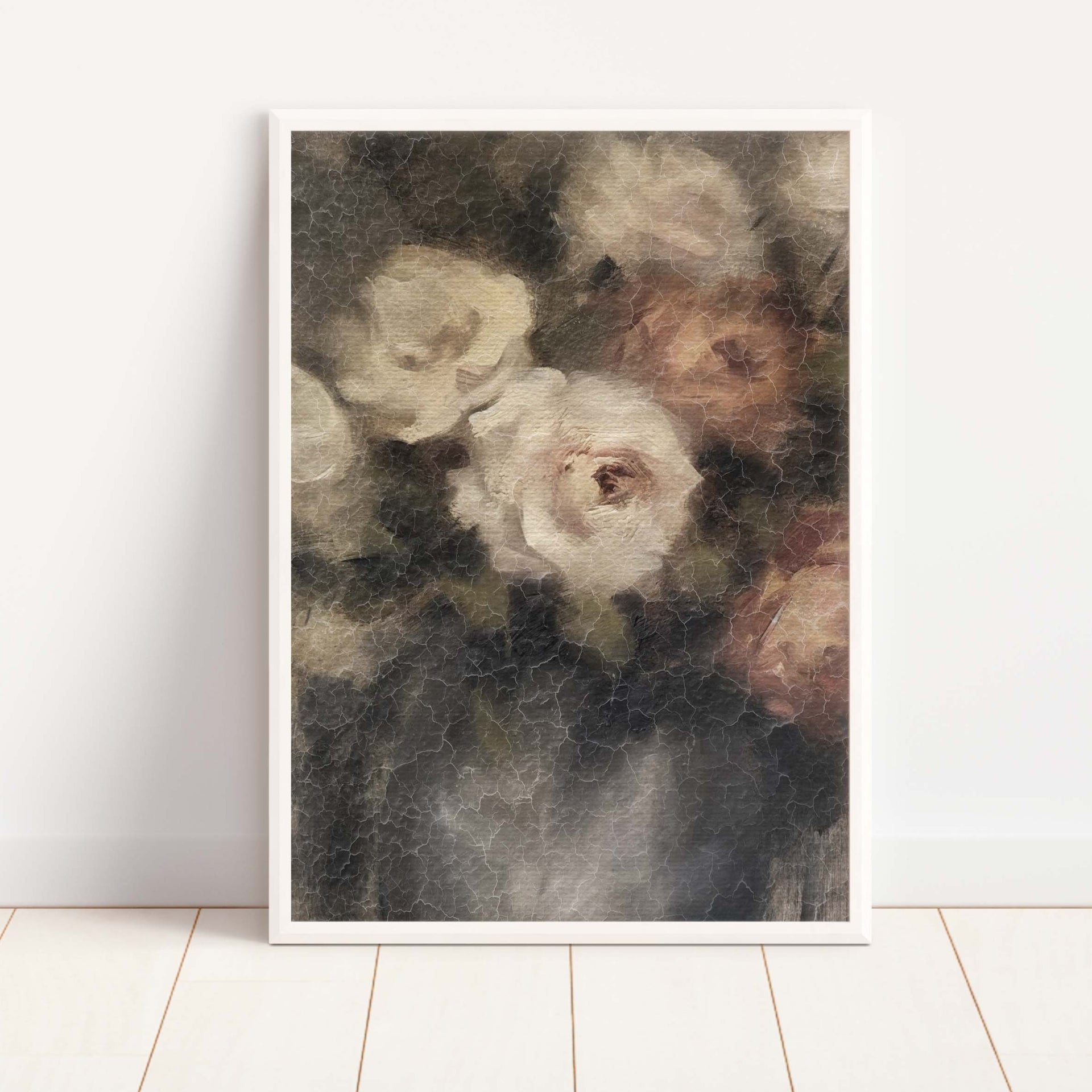 Moody Floral Vintage Art Print