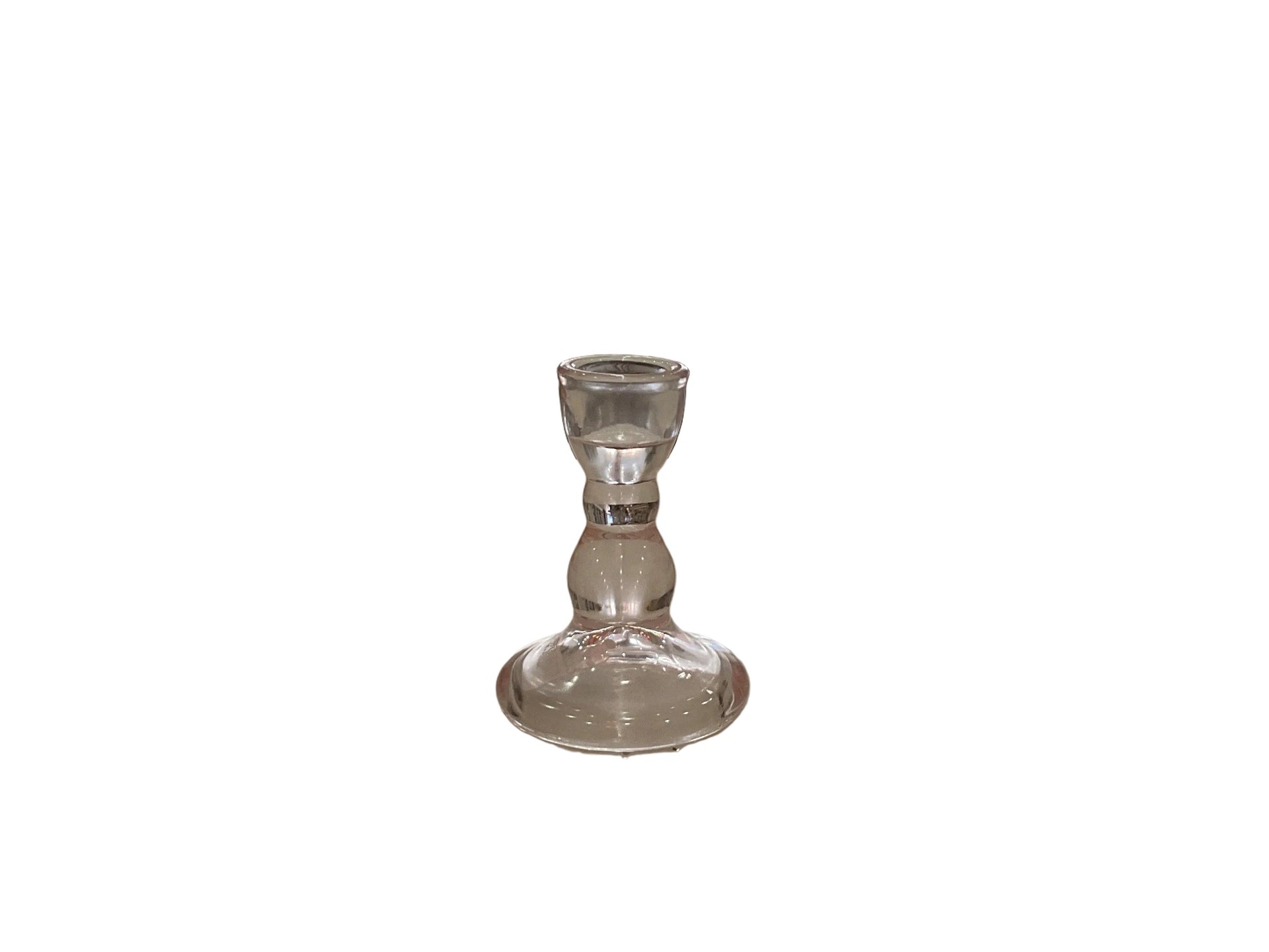 Blush Callista Glass Candleholder