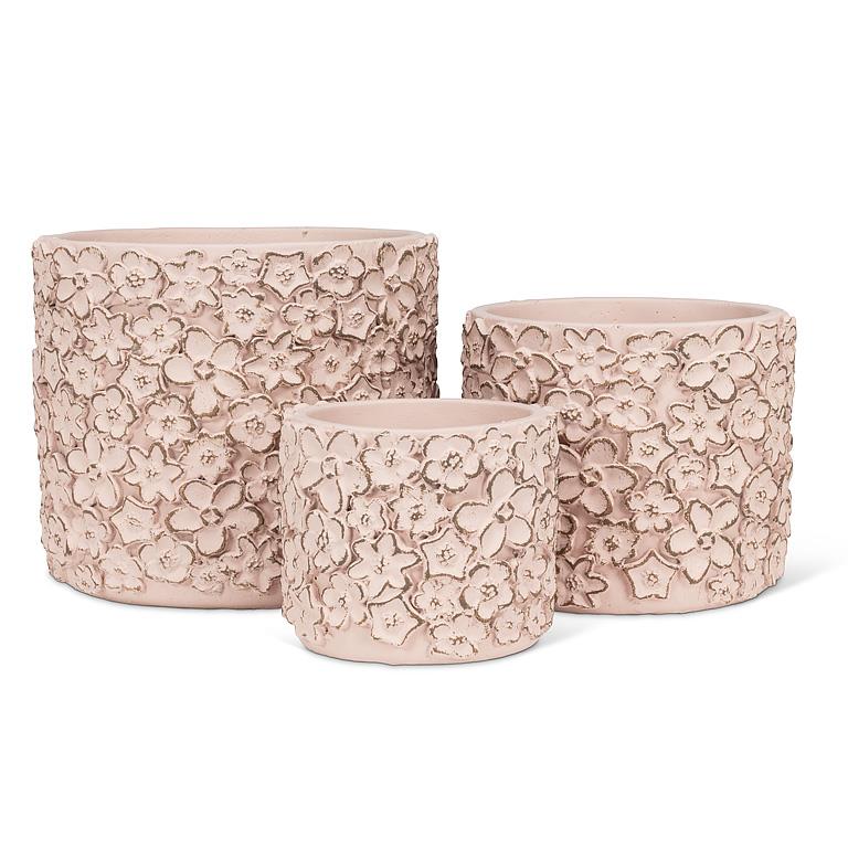 Pink Flower Planter - L