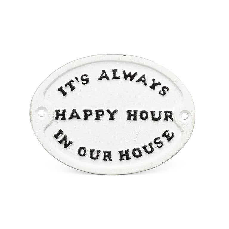 Happy Hour Metal Sign