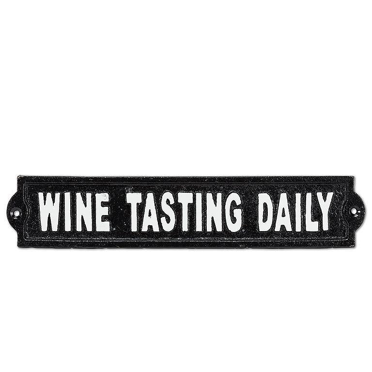 Wine Tasting Metal Sign