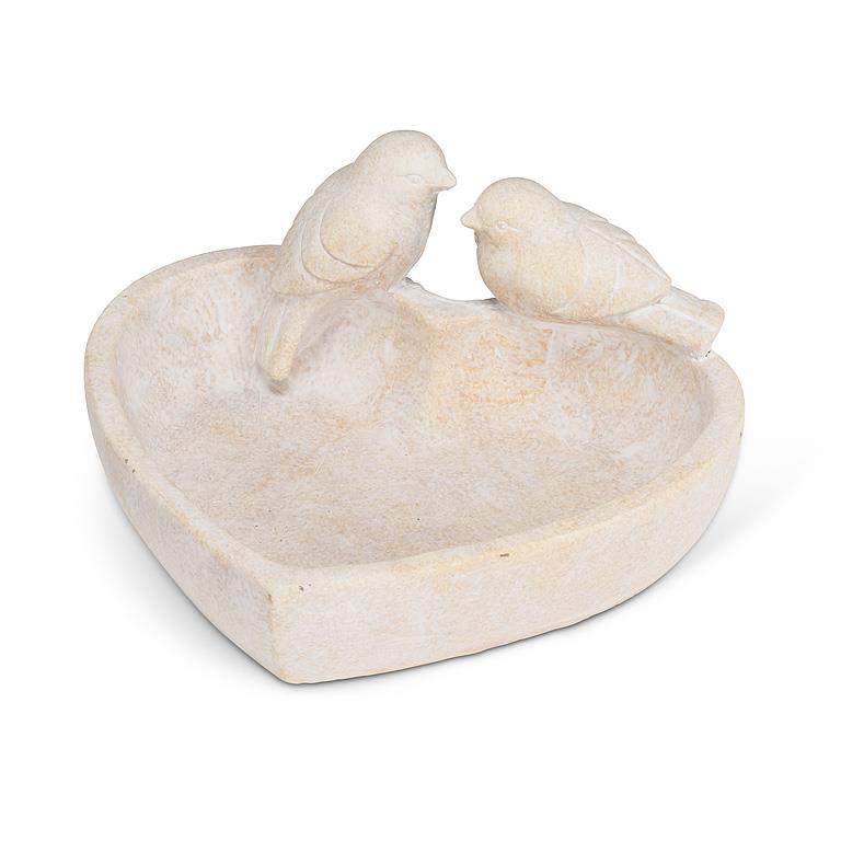 Heart Dish with 2 Birds