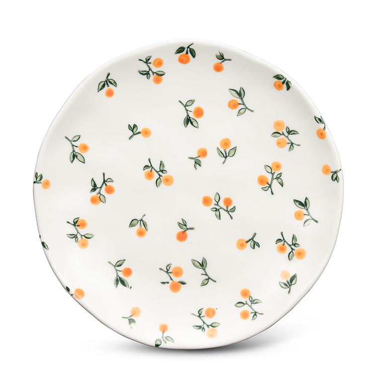 Orange Appetizer Plate
