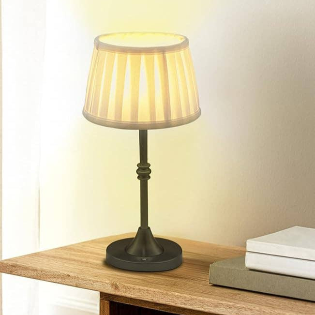 Cordless Rechargeable Black LED Lamp