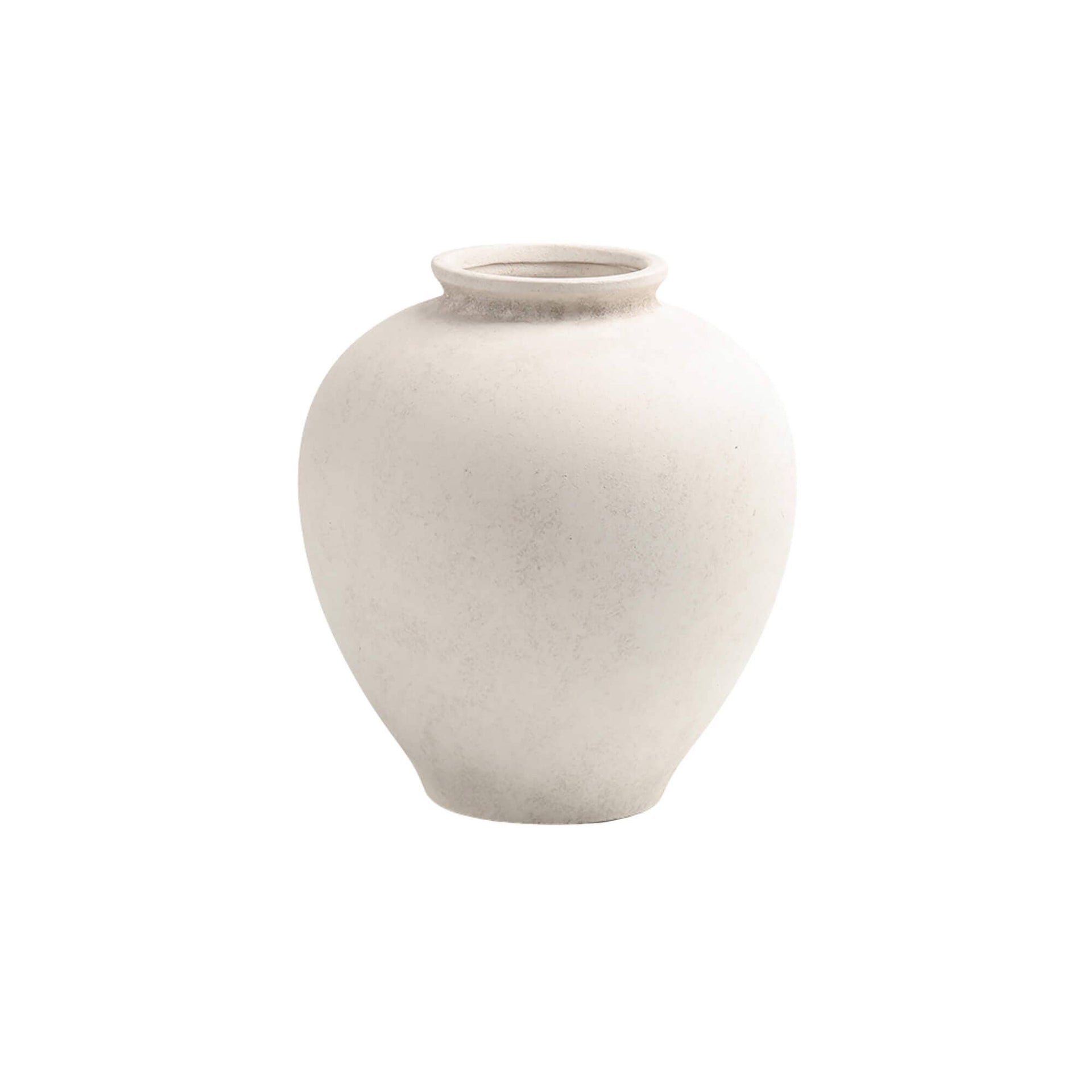 White Terracotta Vase- Small
