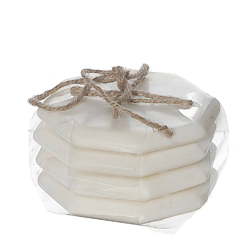 Octagon White Marble Coasters