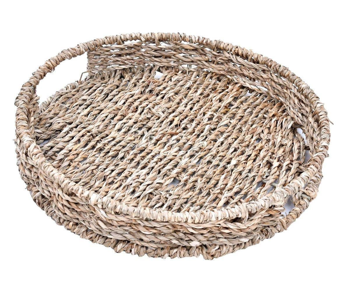 Round Seagrass Tray