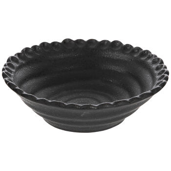 Black Textured Bowl