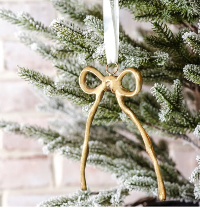 Gold Ribbon Ornament