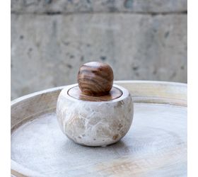 Beige Marble Stash Pot