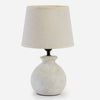 White Ceramic Round Mini Lamp
